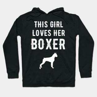 This girl loves her boxer Hoodie